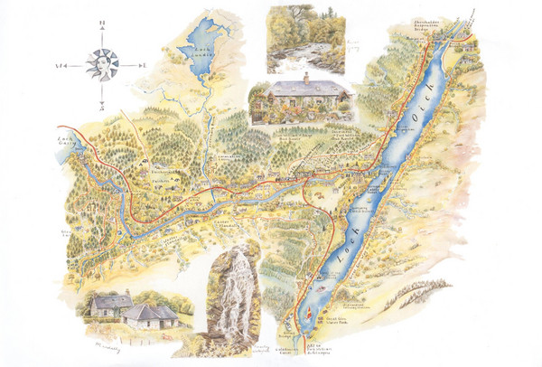 Invergarry Tourist Map