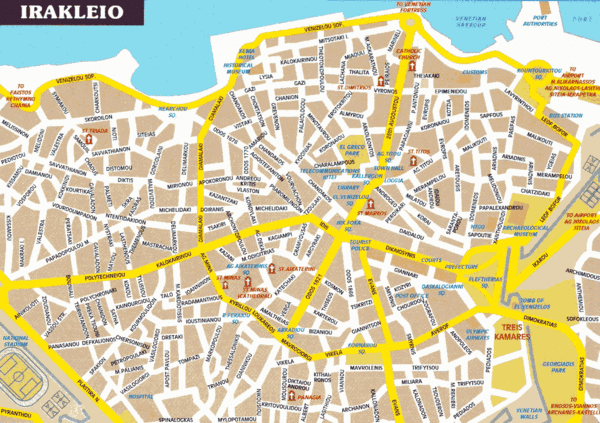 Irakleio City Map