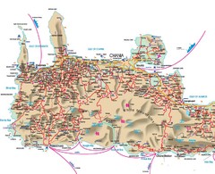 Iraklio Area Tourist Map