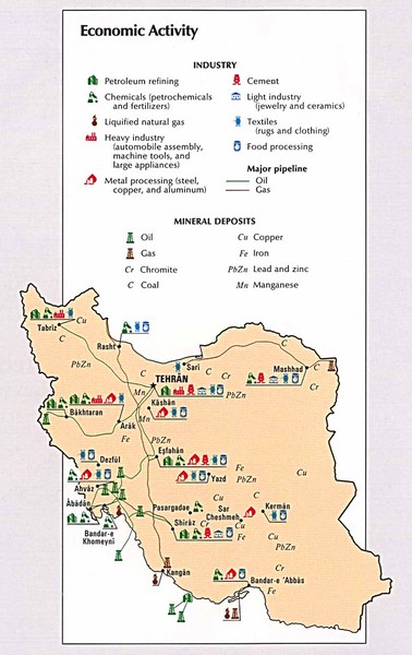 Iran Economic Activity Map