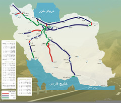 Iran Freeways Map