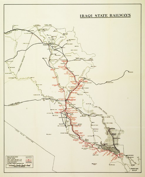 Iraq Railways Map