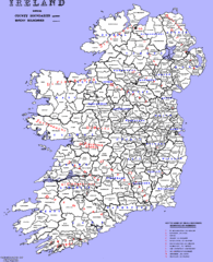 Ireland County/ Barony Map