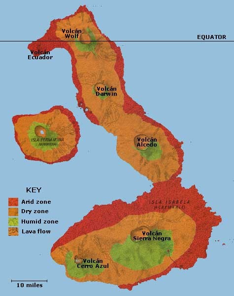 Isabela Island Map