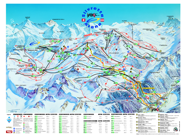 Ischgl – Galtur Ski Trail Map