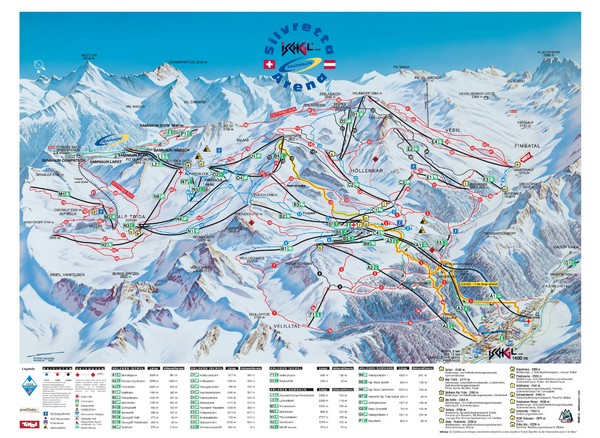 Ischgl – Galtur Ski Trail Map