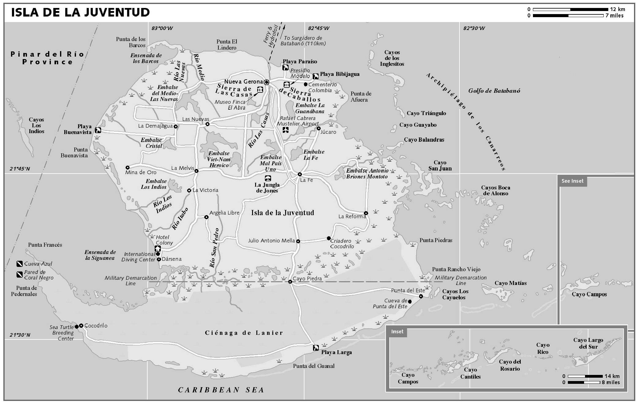 Isla de La Juventud Map - Isla de La Juventud • mappery