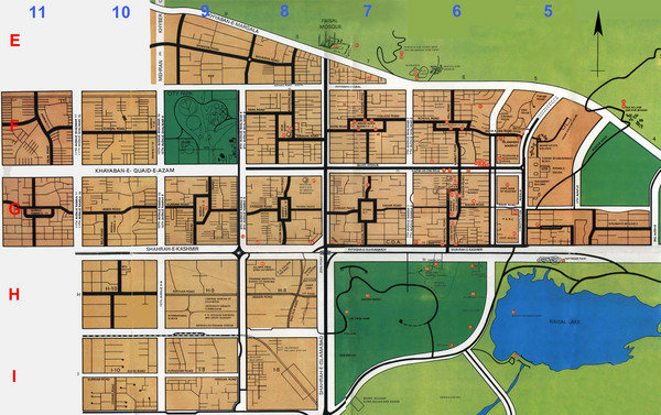 Islamabad  City Map