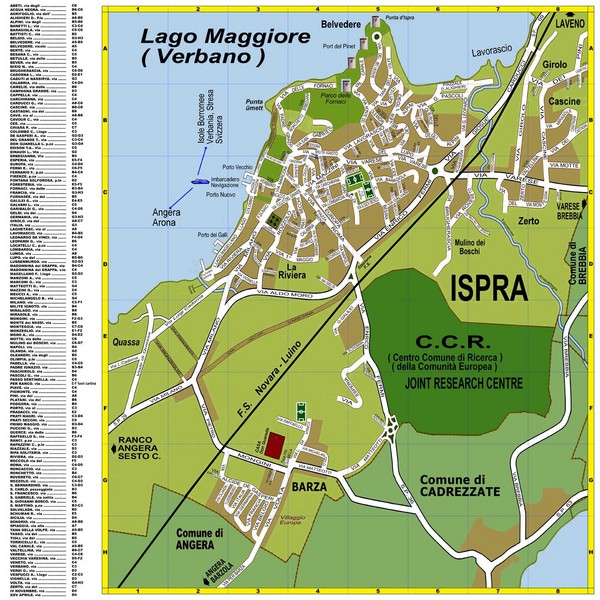 Ispra Town Map