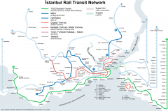 Istanbul Rail Transit Network Map