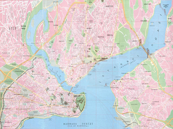 Istanbul Tourist Map