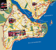 Istanbul Tourist Map