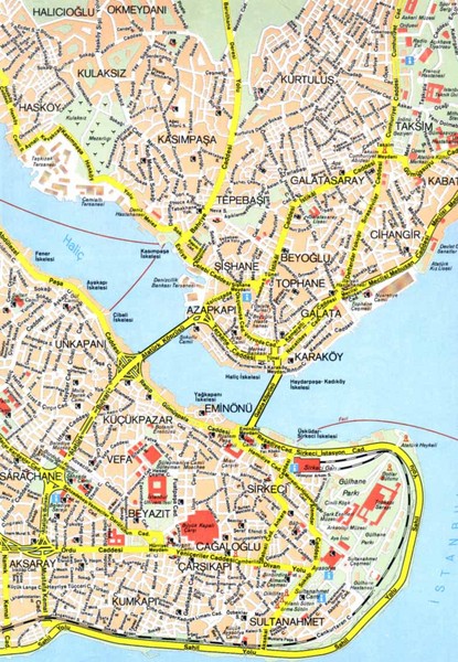 Istanbul Tourist Map