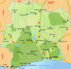 Ivory Coast Map