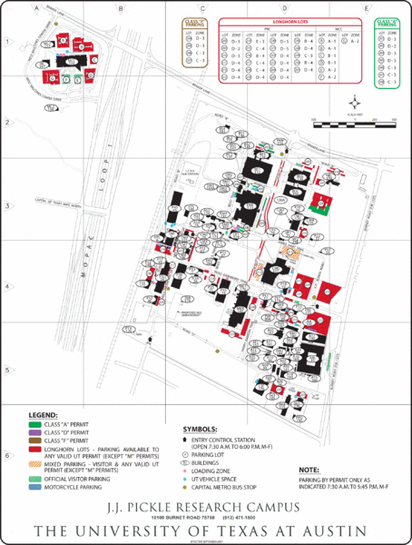 J.J. Pickle Research Campus Map