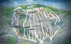 Jack Frost Ski Area Ski Trail Map