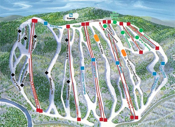 Jack Frost Ski Trail Map