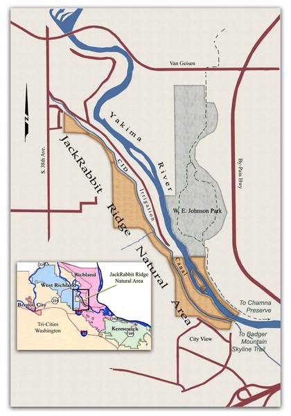 JackRabbit Ridge Natural Area Map