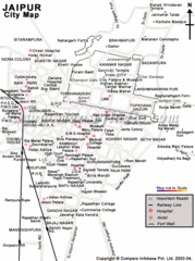 Jaipur Tourist Map Jaipur Tourist Map