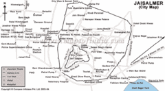 Jaisalmer Tourist Map Jaisalmer Tourist Map