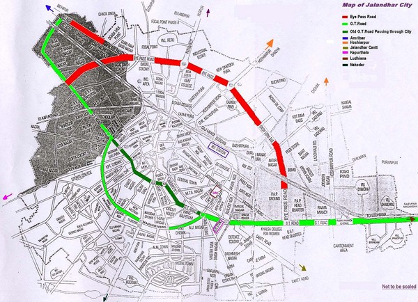 Jalandhar City Map
