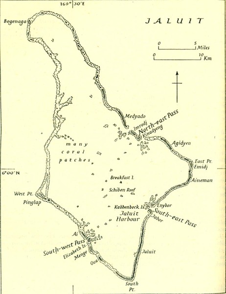 Jaliut atoll Map