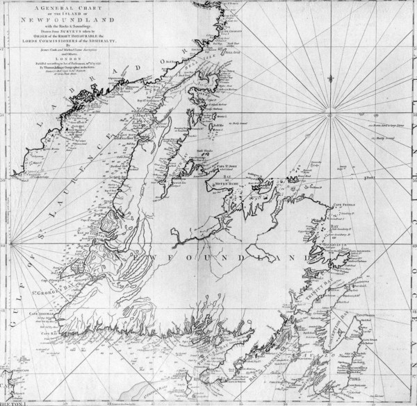 James Cook's Newfoundland Map