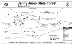 Jenny Jump State Forest map