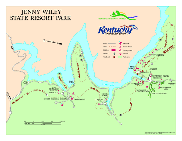 Jenny Wiley State Resort Park Map