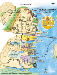 Jersey City, New Jersey City Map