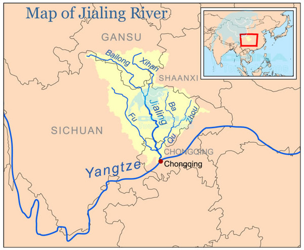 Jialing River Map