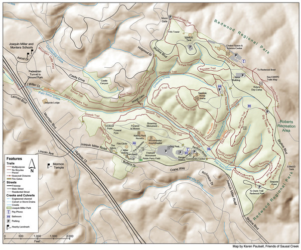 Joaquin Miller Park Map