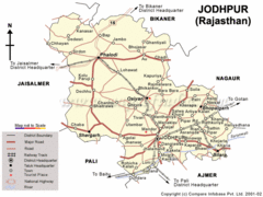 Jodhpur Tourist Map