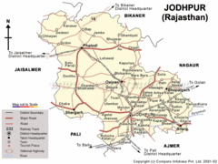 Jodhpur Tourist Map Jodhpur Tourist Map