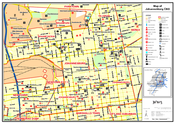 Johannesburg Map