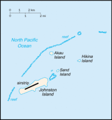 Johnston Atoll Island Tourist Map Johnston Atoll Island Tourist Map
