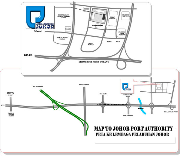 Johor Port Authority Location Map
