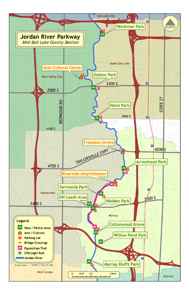 Jordan River Parkway Map