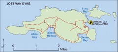 Jost Van Dyke map