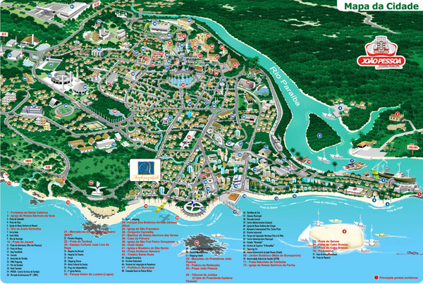 João Pessoa Tourist Map