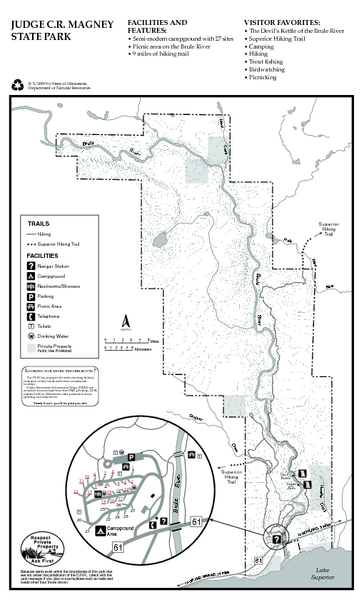 Judge C.R. Magney State Park Map