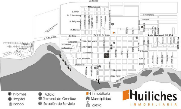 Junin de los Andes Map