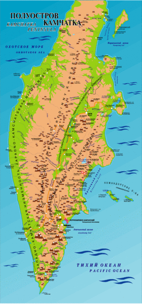 Kamchatka Peninsula Map