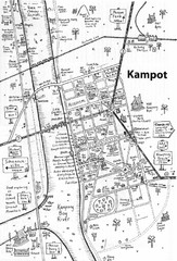 Kampot, Camodia Map