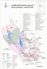 Kanchanaburi Tourist Map