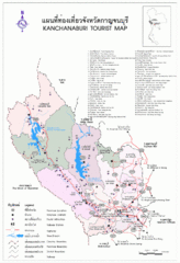 Kanchanaburi Tourist Map Kanchanaburi Tourist Map