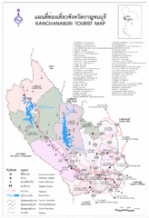 Kanchanaburi Tourist Map Kanchanaburi Tourist Map