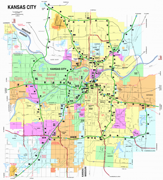 Kansas City Road map