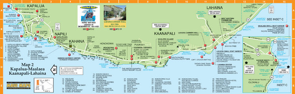 Kapalua-Lahaina Map