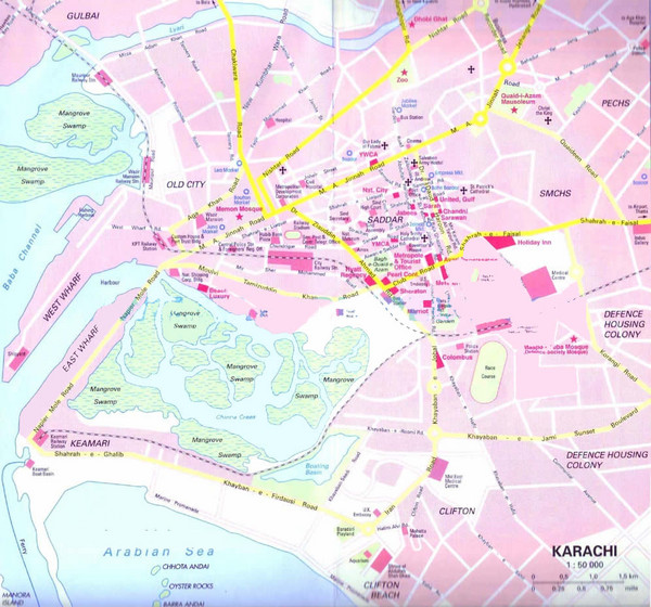University Road Karachi Map Karachi Road Map - Karachi • Mappery